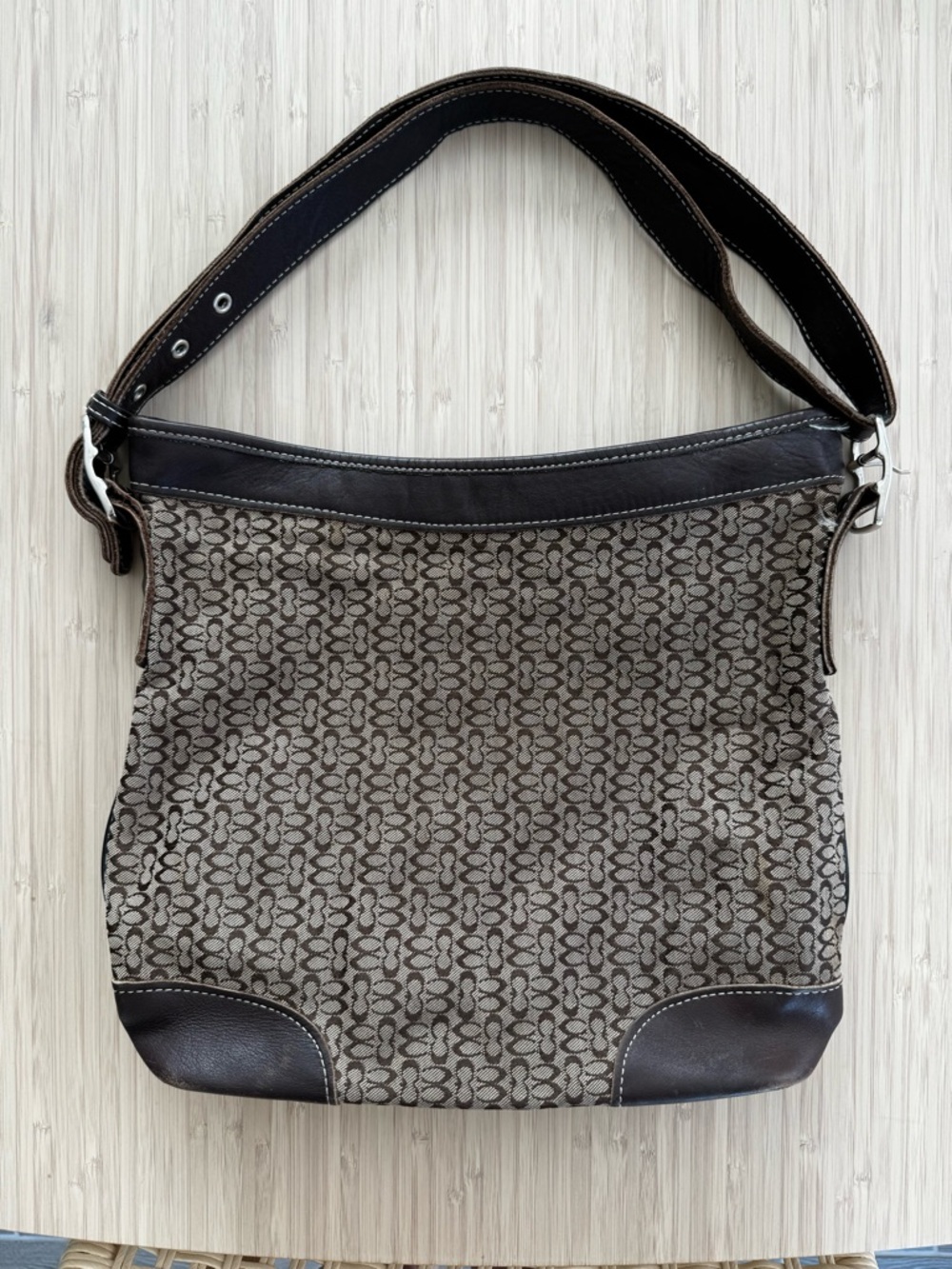 Vintage Coach Soho Signature Jacquard hobo-style shoulder bag L4C-9956